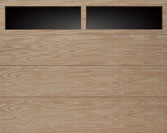 Flush Panel Wood Garage Door