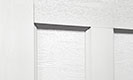 Close-Up Photo of Details on Coachman Collection Garage Door 